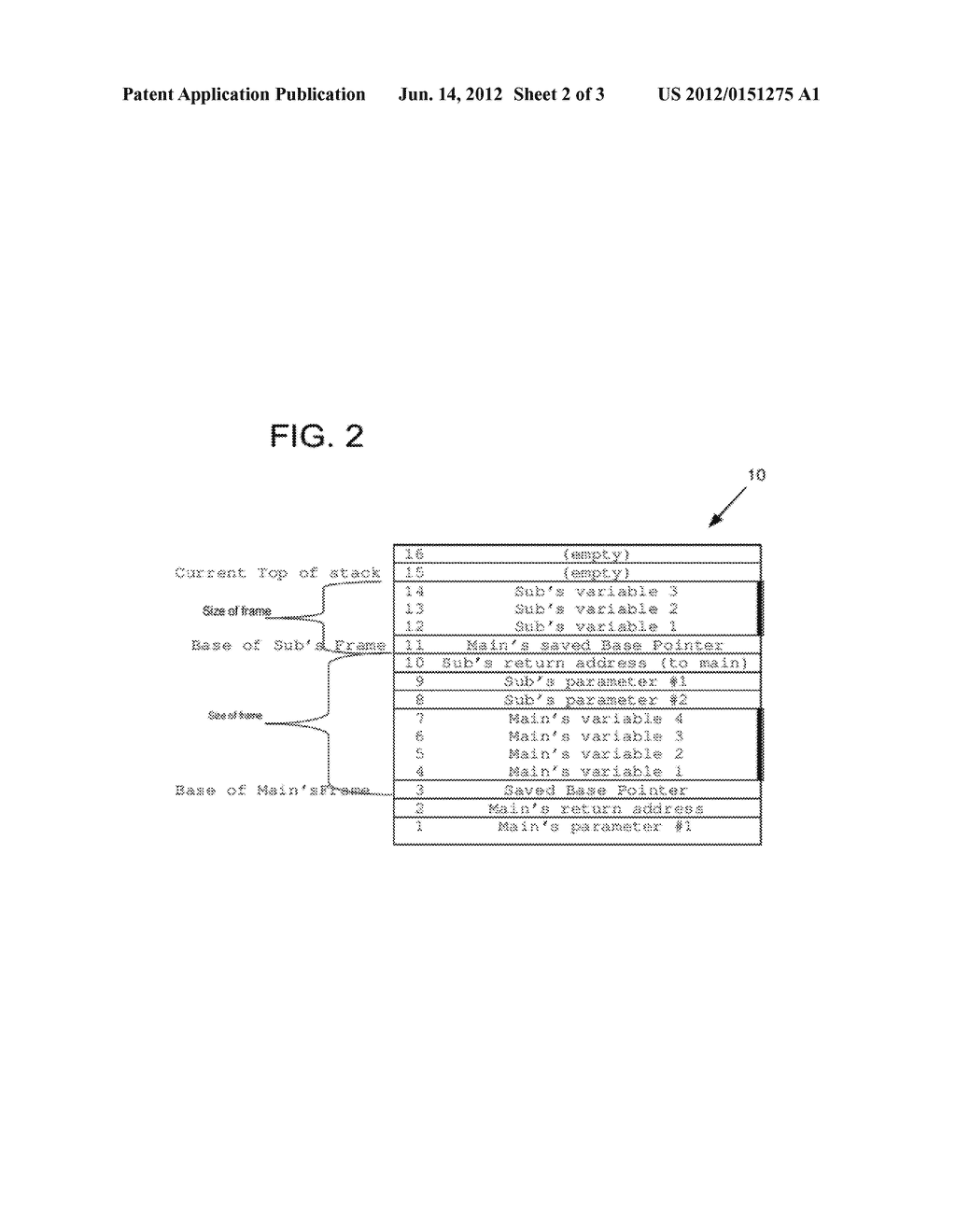 ASSESSING COMPUTER PROGRAMS USING STACK FRAME SIGNATURES - diagram, schematic, and image 03