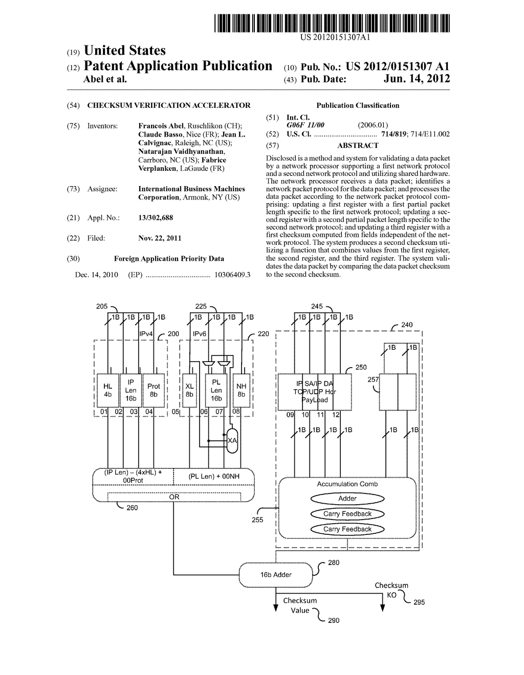 CHECKSUM VERIFICATION ACCELERATOR - diagram, schematic, and image 01