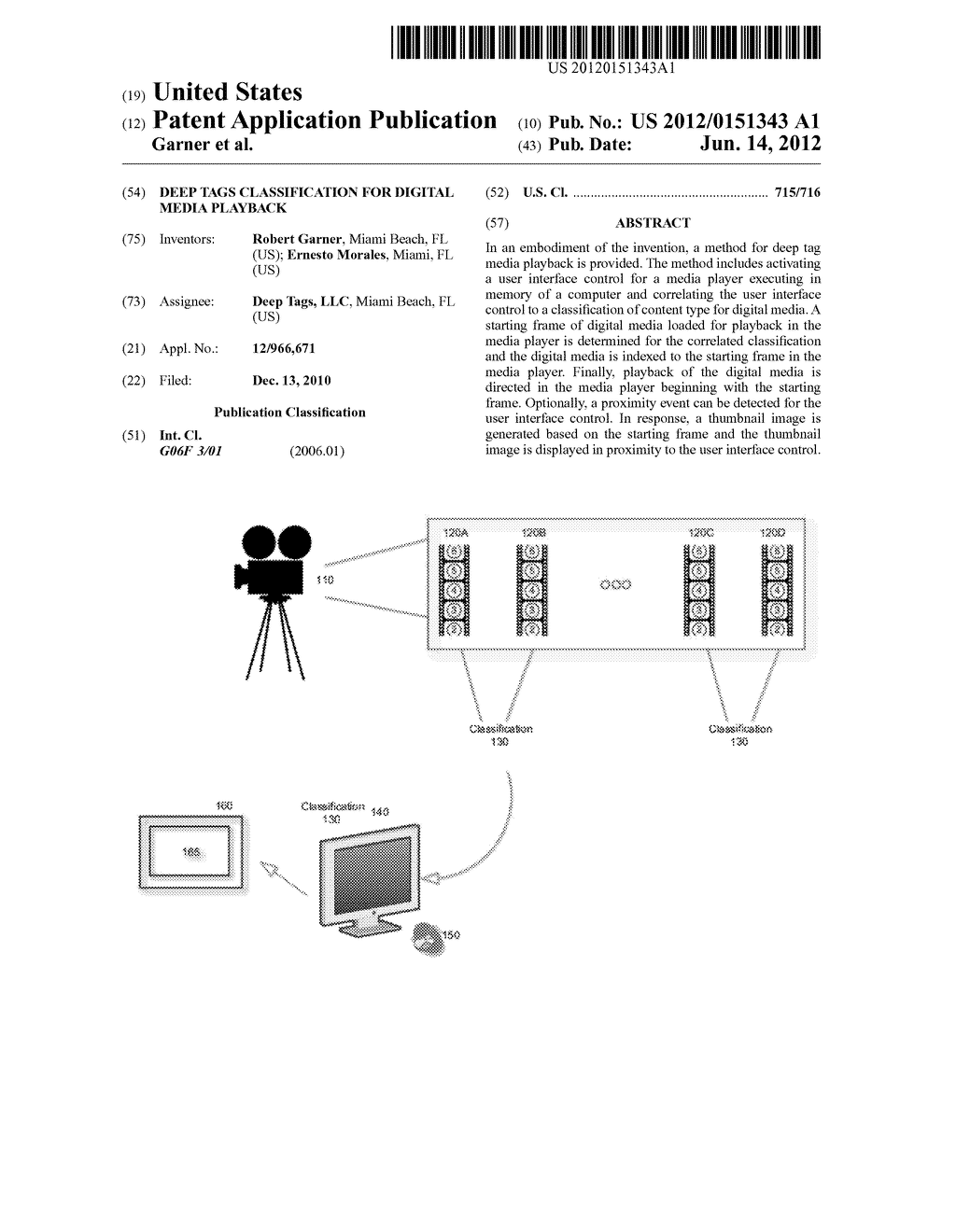 DEEP TAGS CLASSIFICATION FOR DIGITAL MEDIA PLAYBACK - diagram, schematic, and image 01