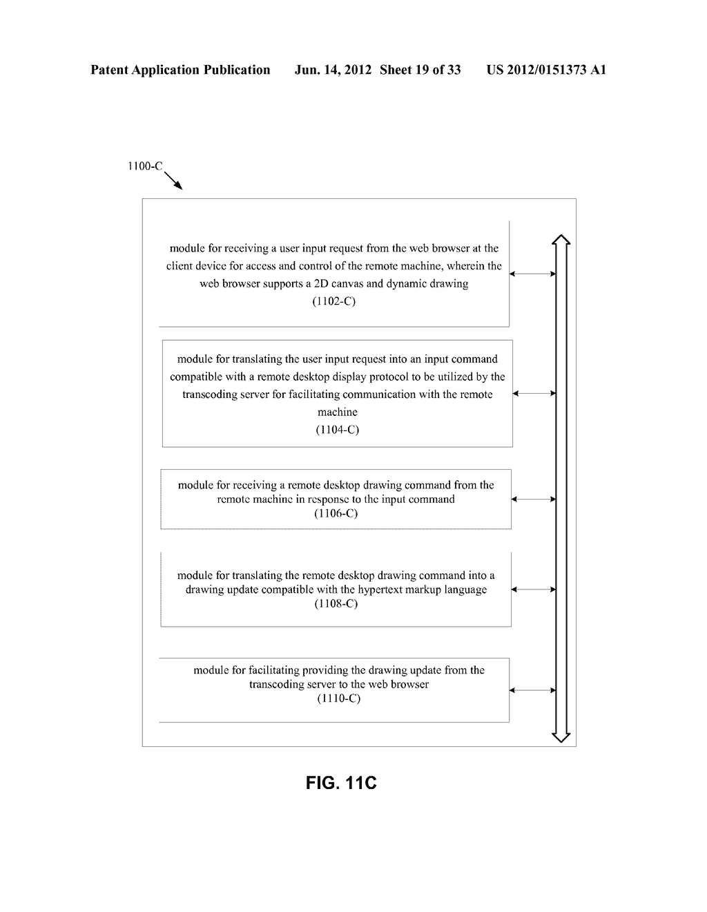 METHODS AND SYSTEMS FOR A REMOTE DESKTOP SESSION UTILIZING A HTTP HANDLER     AND A REMOTE DESKTOP CLIENT COMMON INTERFACE - diagram, schematic, and image 20