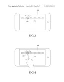 METHOD AND APPARATUS FOR CONTROLLING TOUCH SCREEN USING TIMELINE BAR,     RECORDING MEDIUM WITH PROGRAM FOR THE SAME RECORDED THEREIN, AND USER     TERMINAL HAVING THE SAME diagram and image