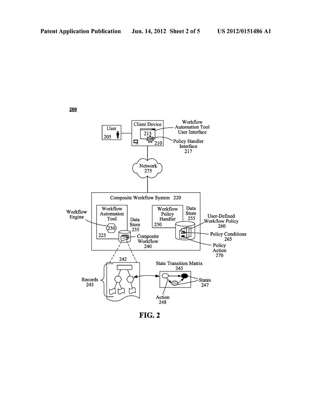 UTILIZING USER-DEFINED WORKFLOW POLICIES TO AUTOMATE CHANGES MADE TO     COMPOSITE WORKFLOWS - diagram, schematic, and image 03