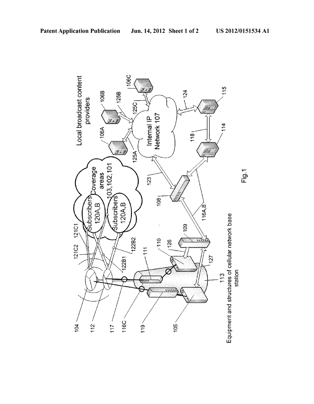 Method for Transmitting Information Over an Integrated Telecommunications     and Broadcast System and Integrated Telecommunications and Broadcast     System - diagram, schematic, and image 02