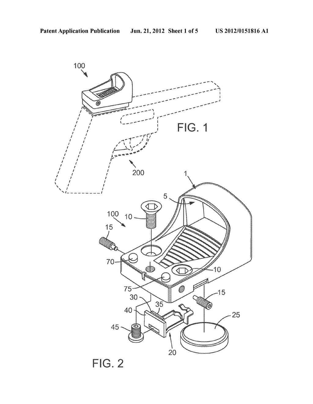 APPARATUS AND METHOD FOR POWERING AN ELECTRONIC WEAPON SIGHT - diagram, schematic, and image 02