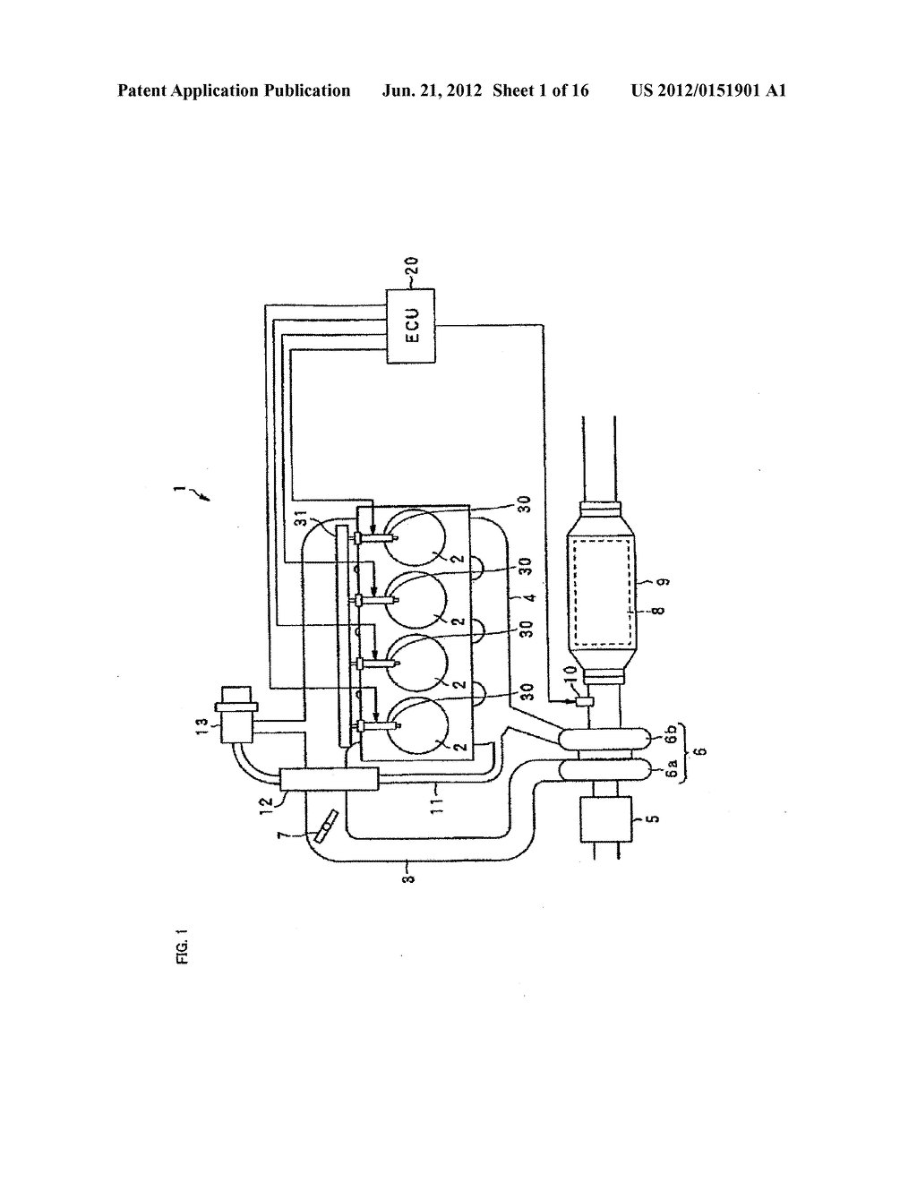 FUEL ADDITION CONTROL METHOD APPLIED TO EXHAUST EMISSION PURIFIER OF     INTERNAL COMBUSTION ENGINE AND EXHAUST EMISSION PURIFIER - diagram, schematic, and image 02