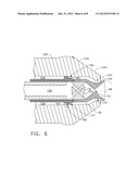 COOLING FLOWPATH DIRT DEFLECTOR IN FUEL NOZZLE diagram and image