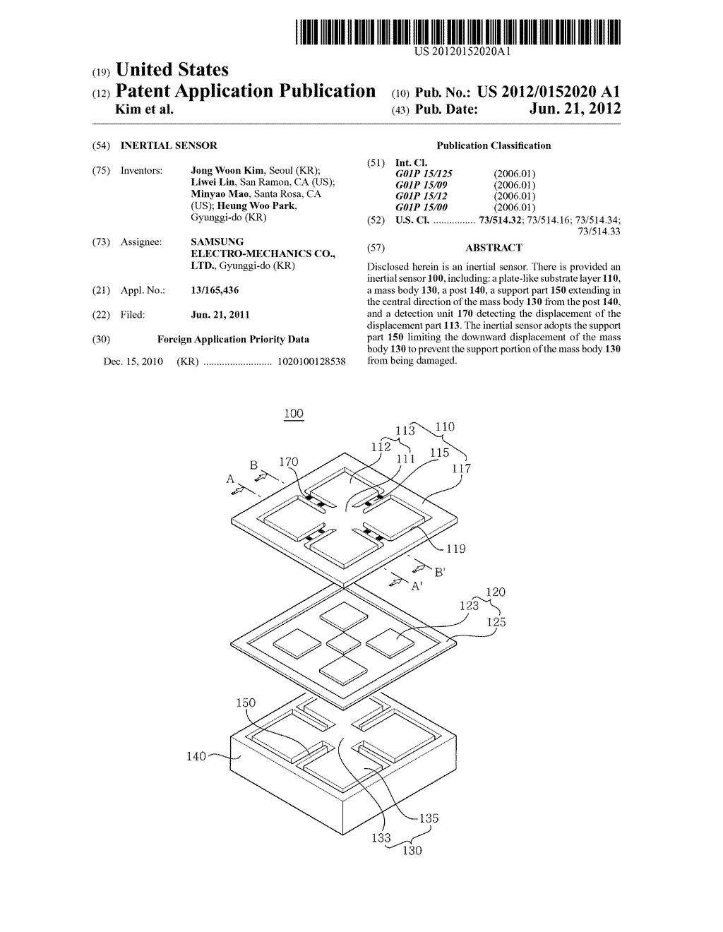 INERTIAL SENSOR - diagram, schematic, and image 01