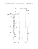 HAND-OPERATED STRIKING TOOL ENABLING VIBRATIONS TO BE REDUCED, AND METHOD     FOR MANUFACTURING diagram and image