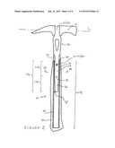 HAND-OPERATED STRIKING TOOL ENABLING VIBRATIONS TO BE REDUCED, AND METHOD     FOR MANUFACTURING diagram and image