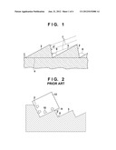 METHOD OF MANUFACTURING BLAZED DIFFRACTIVE GRATING AND METHOD OF     MANUFACTURING MOLD FOR MANUFACTURING BLAZED DIFFRACTIVE GRATING diagram and image