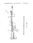 Self loading firearm bolt carrier with integral carrier key and angled     strike face diagram and image