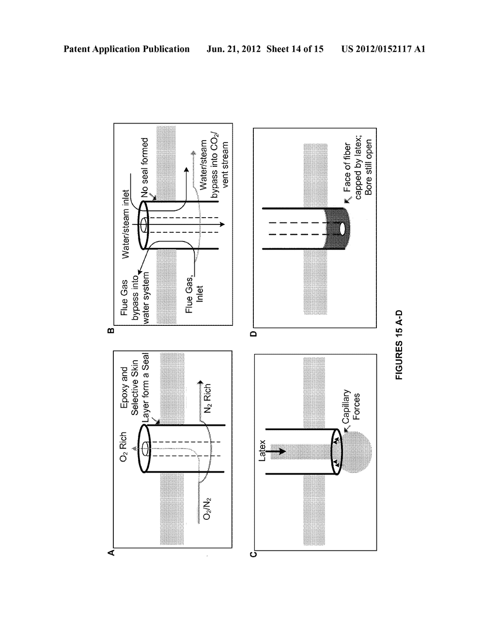 SORBENT FIBER COMPOSITIONS AND METHODS OF TEMPERATURE SWING ADSORPTION - diagram, schematic, and image 15