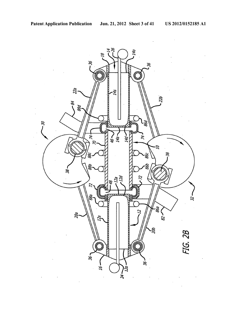 Two-cycle, opposed-piston internal combustion engine - diagram, schematic, and image 04