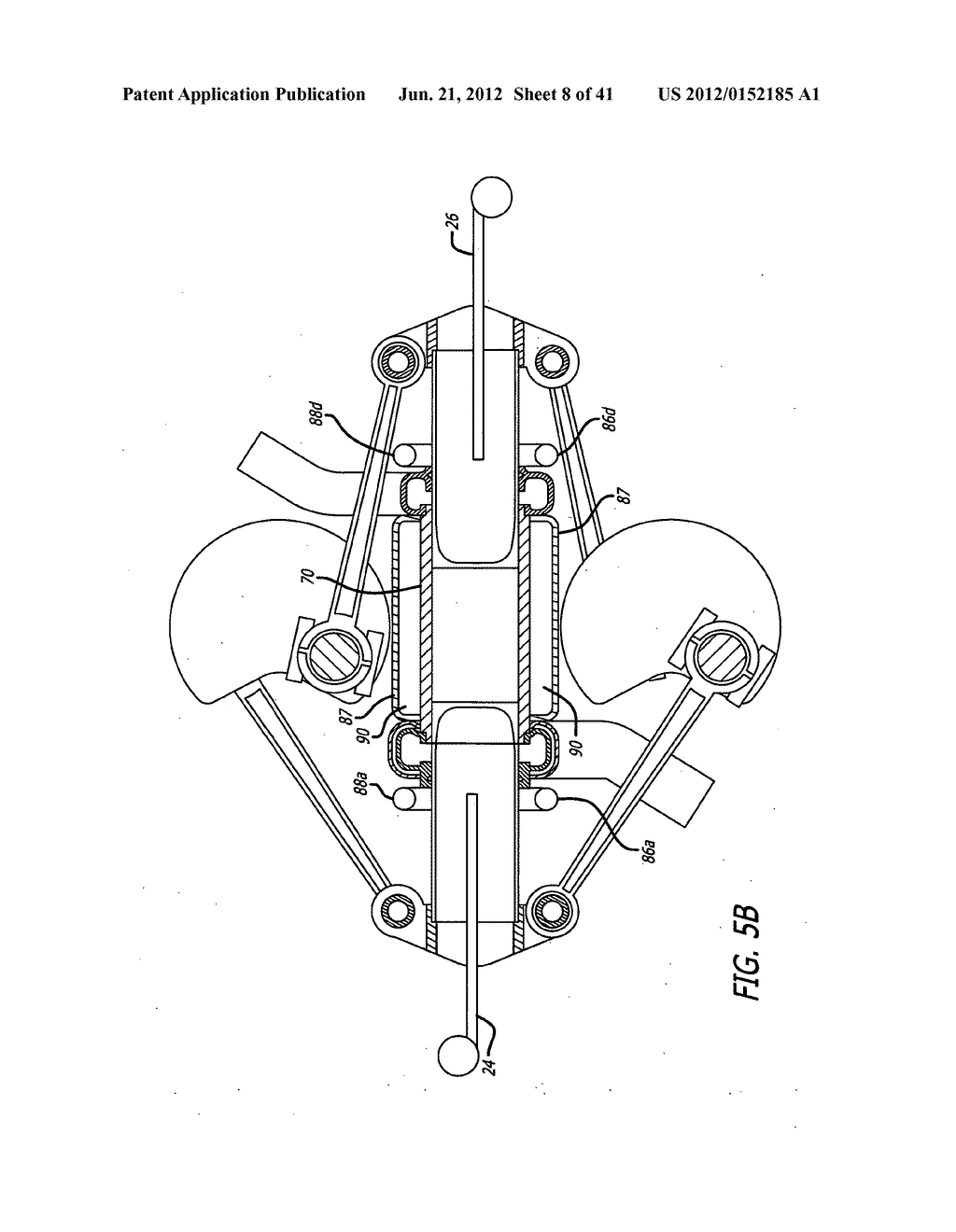 Two-cycle, opposed-piston internal combustion engine - diagram, schematic, and image 09