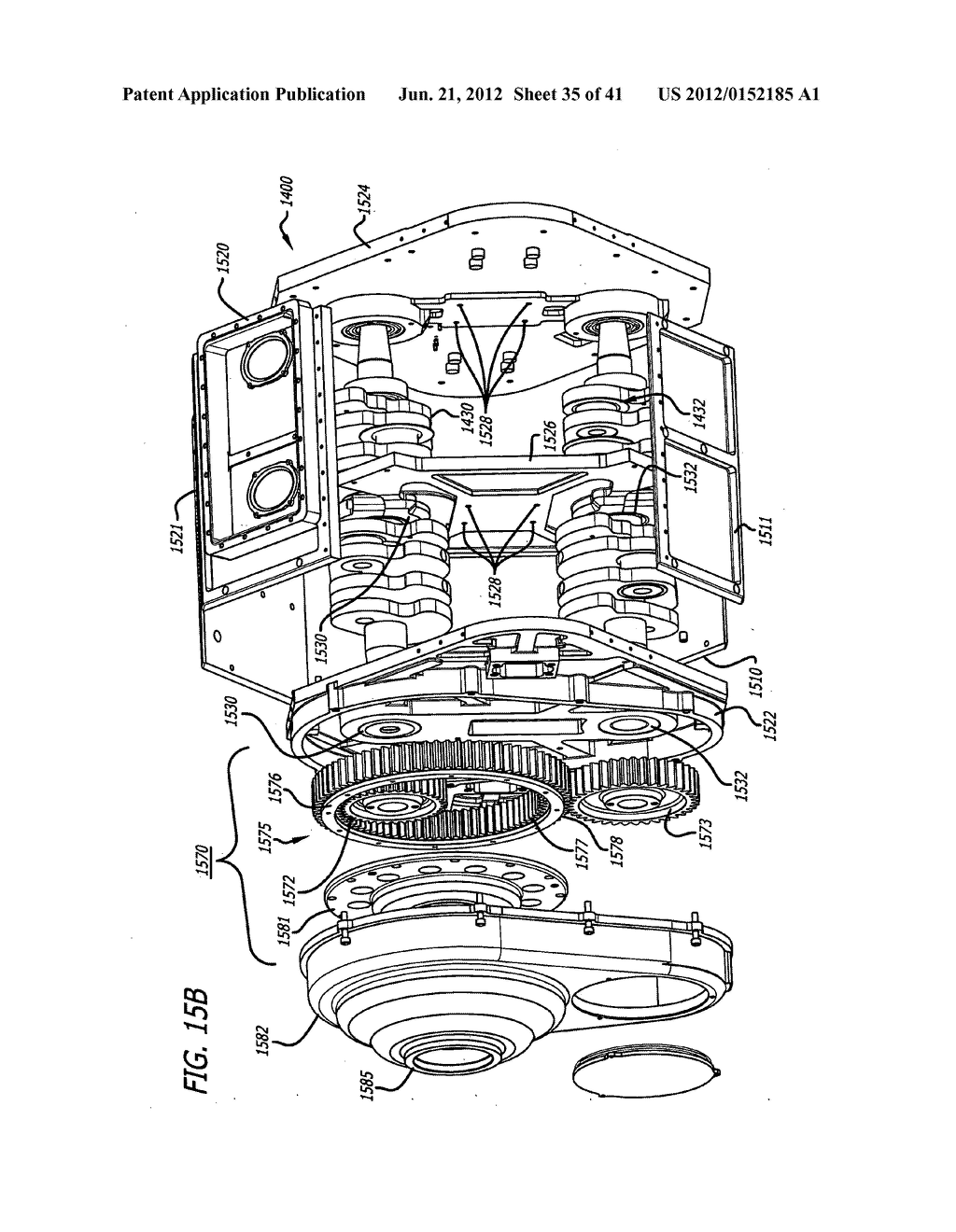 Two-cycle, opposed-piston internal combustion engine - diagram, schematic, and image 36