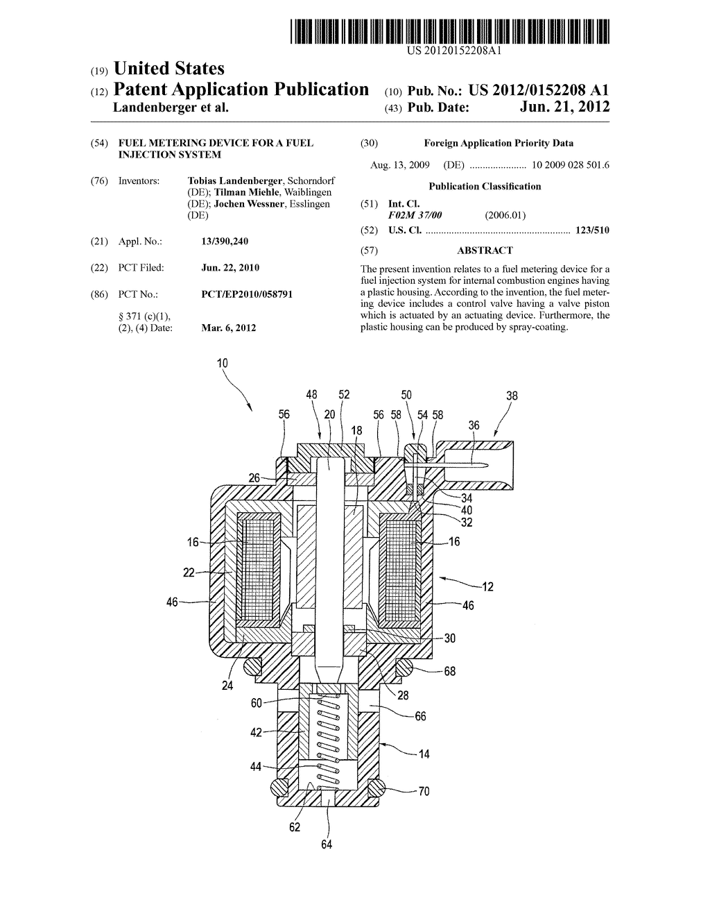 FUEL METERING DEVICE FOR A FUEL INJECTION SYSTEM - diagram, schematic, and image 01