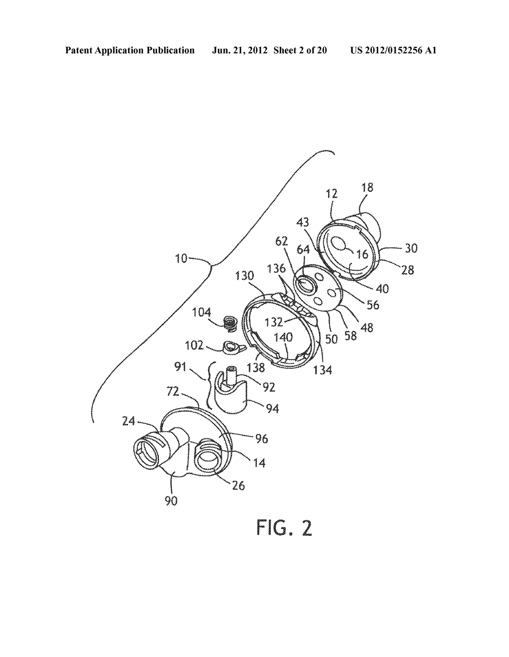 Respiratory Access Port Assembly with Push Button Lock and Method of Use - diagram, schematic, and image 03