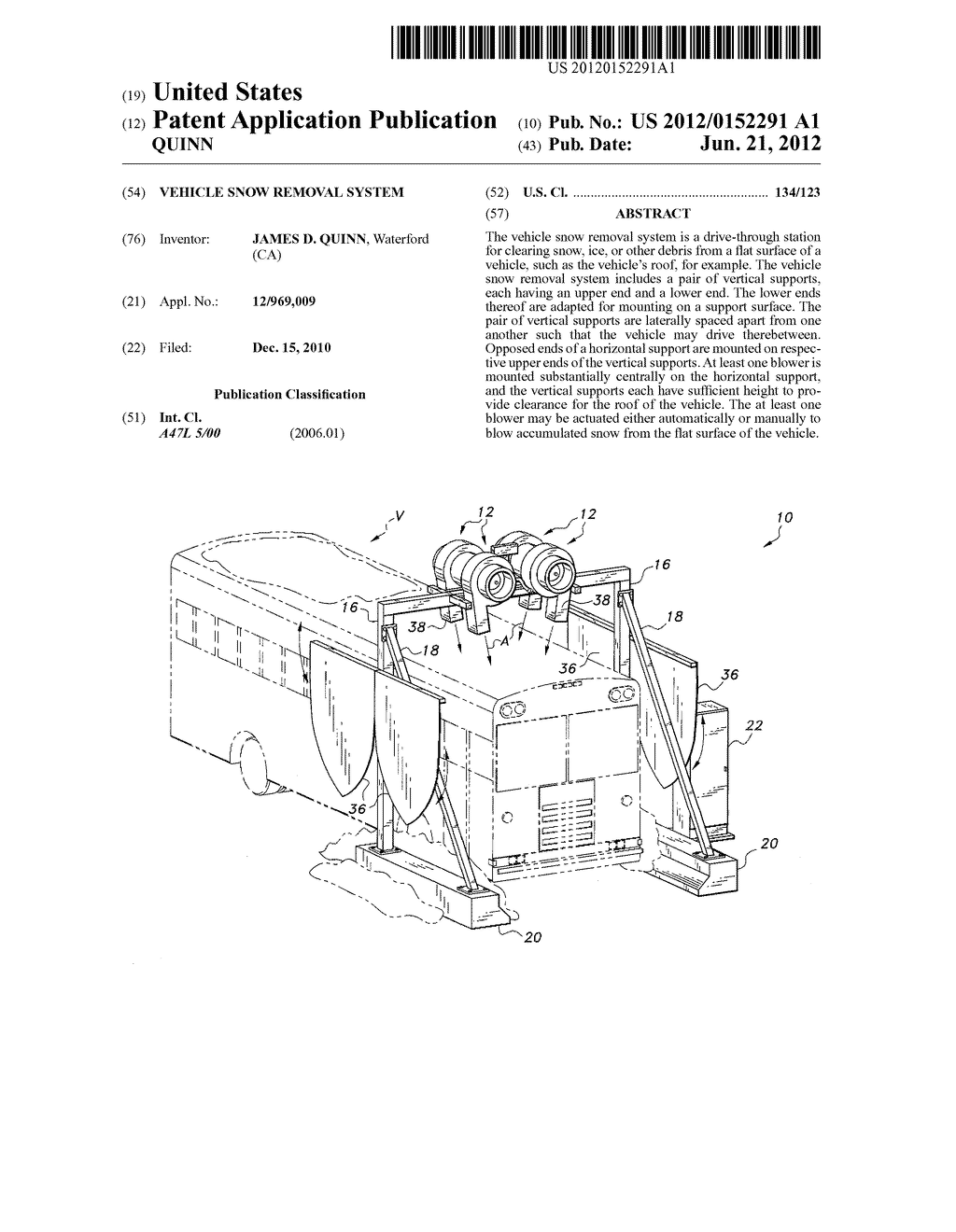 VEHICLE SNOW REMOVAL SYSTEM - diagram, schematic, and image 01