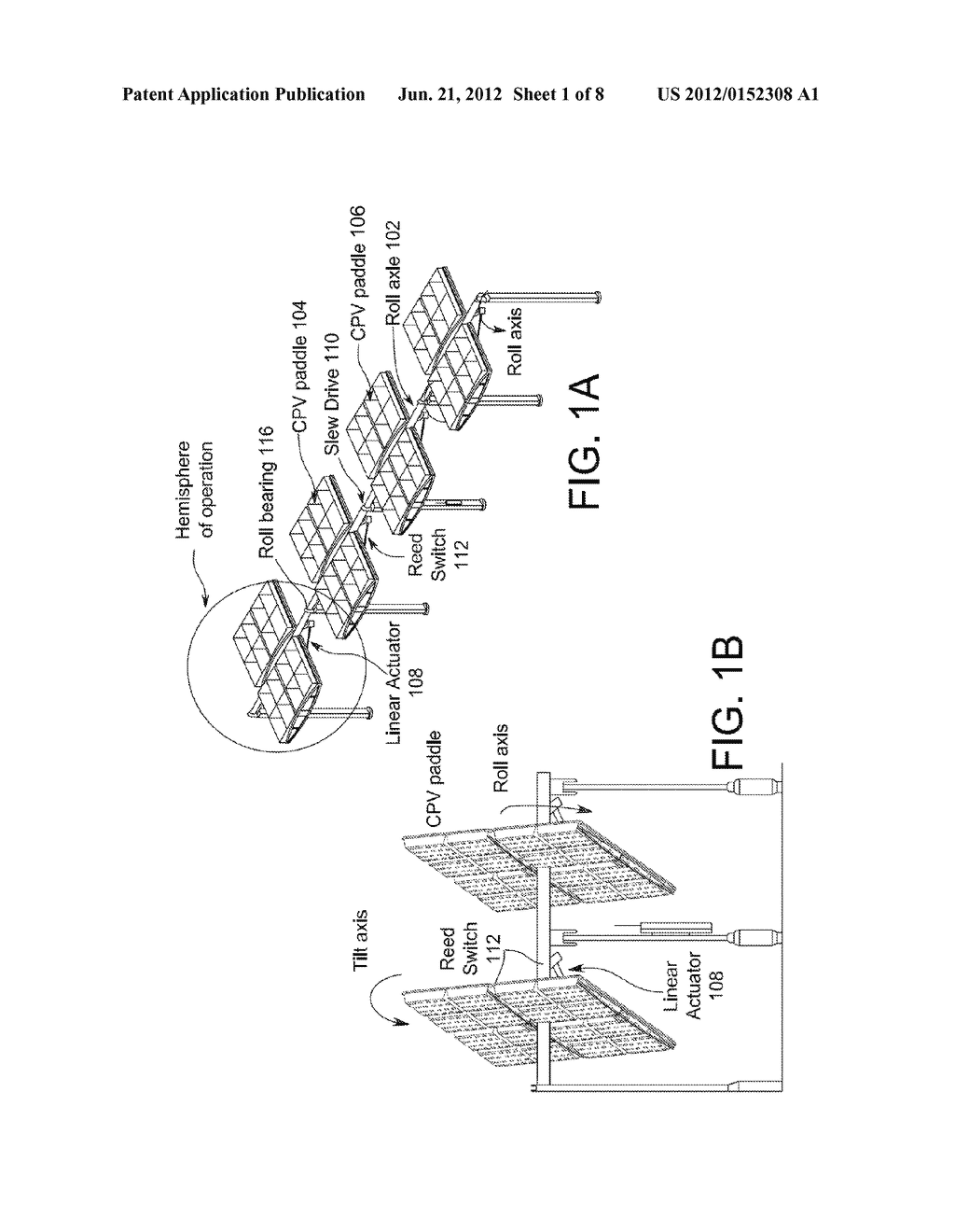 STRUCTURALLY BREAKING UP A TWO-AXIS TRACKER ASSEMBLY IN A CONCENTRATED     PHOTOVOLTAIC SYSTEM - diagram, schematic, and image 02