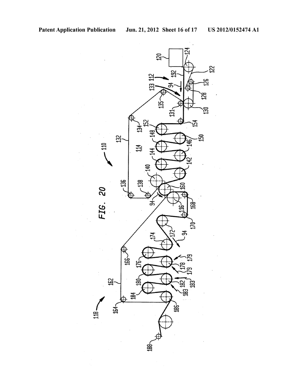 Fabric-Creped Absorbent Cellulosic Sheet Having A Patterned Distribution     Of Fibers - diagram, schematic, and image 17