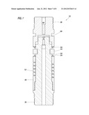 PERFORATING STRING WITH LONGITUDINAL SHOCK DE-COUPLER diagram and image