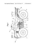 MUFFLER MOUNTING STRUCTURE OF VEHICLE AND STRADDLE-TYPE FOUR-WHEELED     VEHICLE PROVIDED WITH THE SAME diagram and image