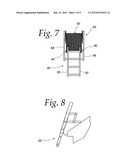 COLLABSIBLE PLATFORM ASSEMBLY FOR AN EXTENSION LADDER diagram and image