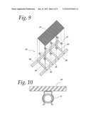 COLLABSIBLE PLATFORM ASSEMBLY FOR AN EXTENSION LADDER diagram and image