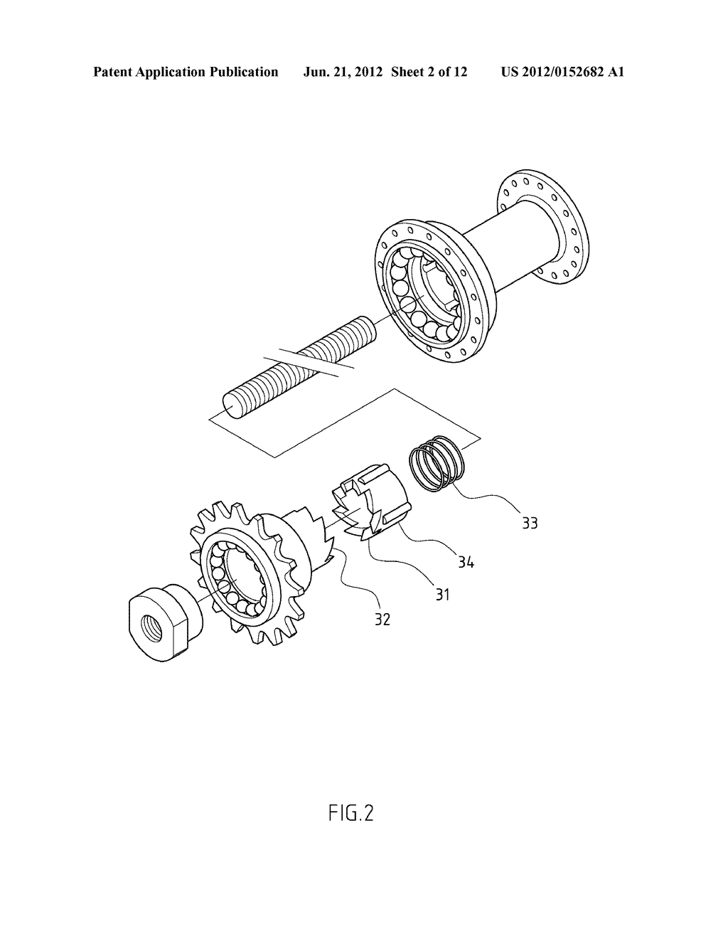 ONE-WAY RATCHET UNIT FOR A BICYCLE WHEEL - diagram, schematic, and image 03