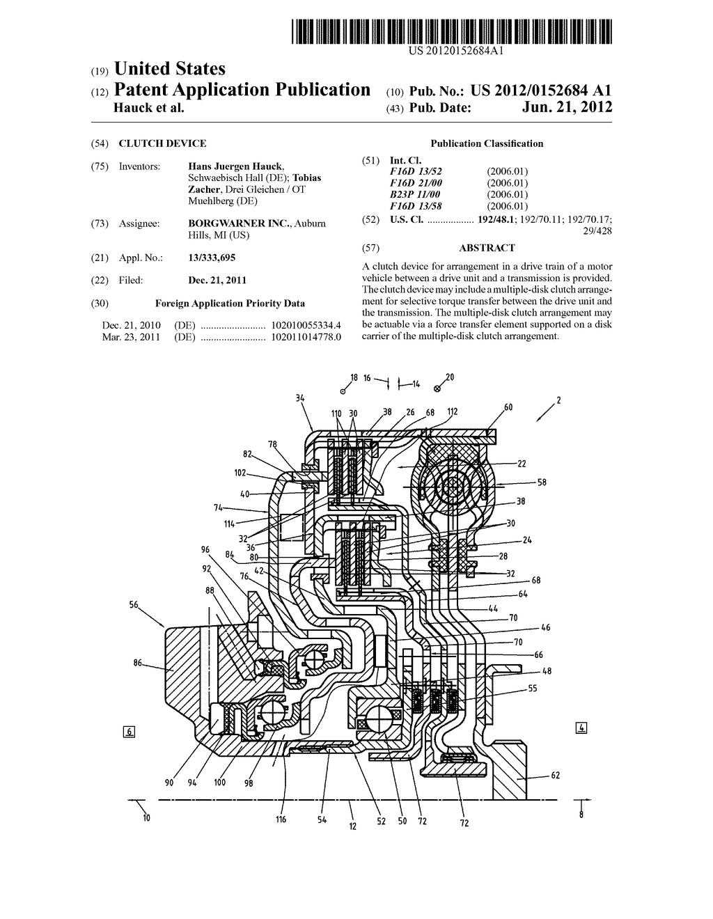 CLUTCH DEVICE - diagram, schematic, and image 01