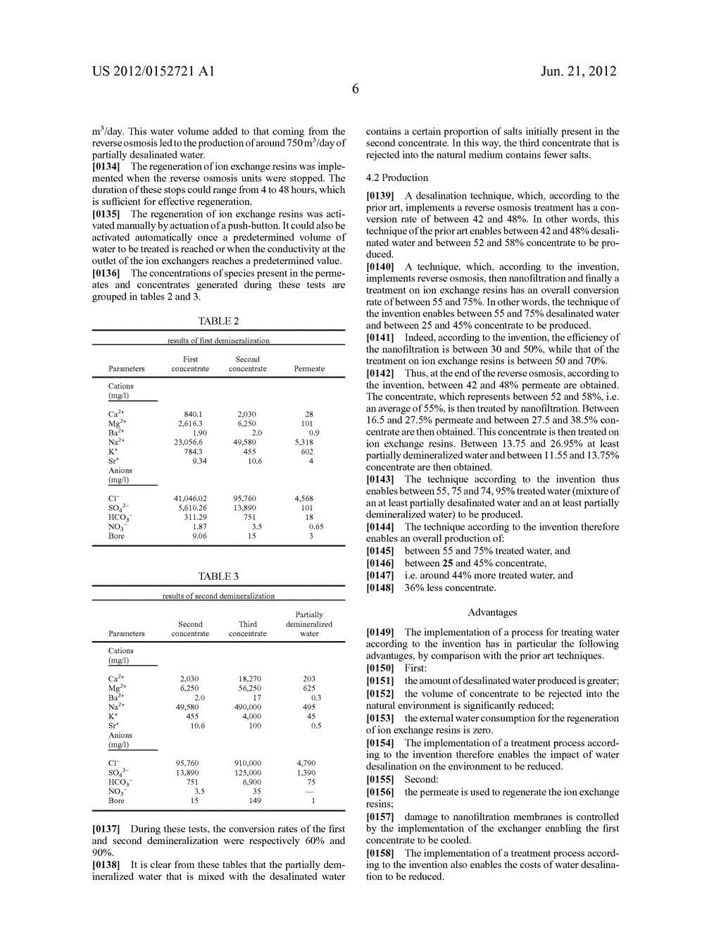 Method for Treating Water In Order to Desalinate Said Water, Including     Treating Concentrates - diagram, schematic, and image 09