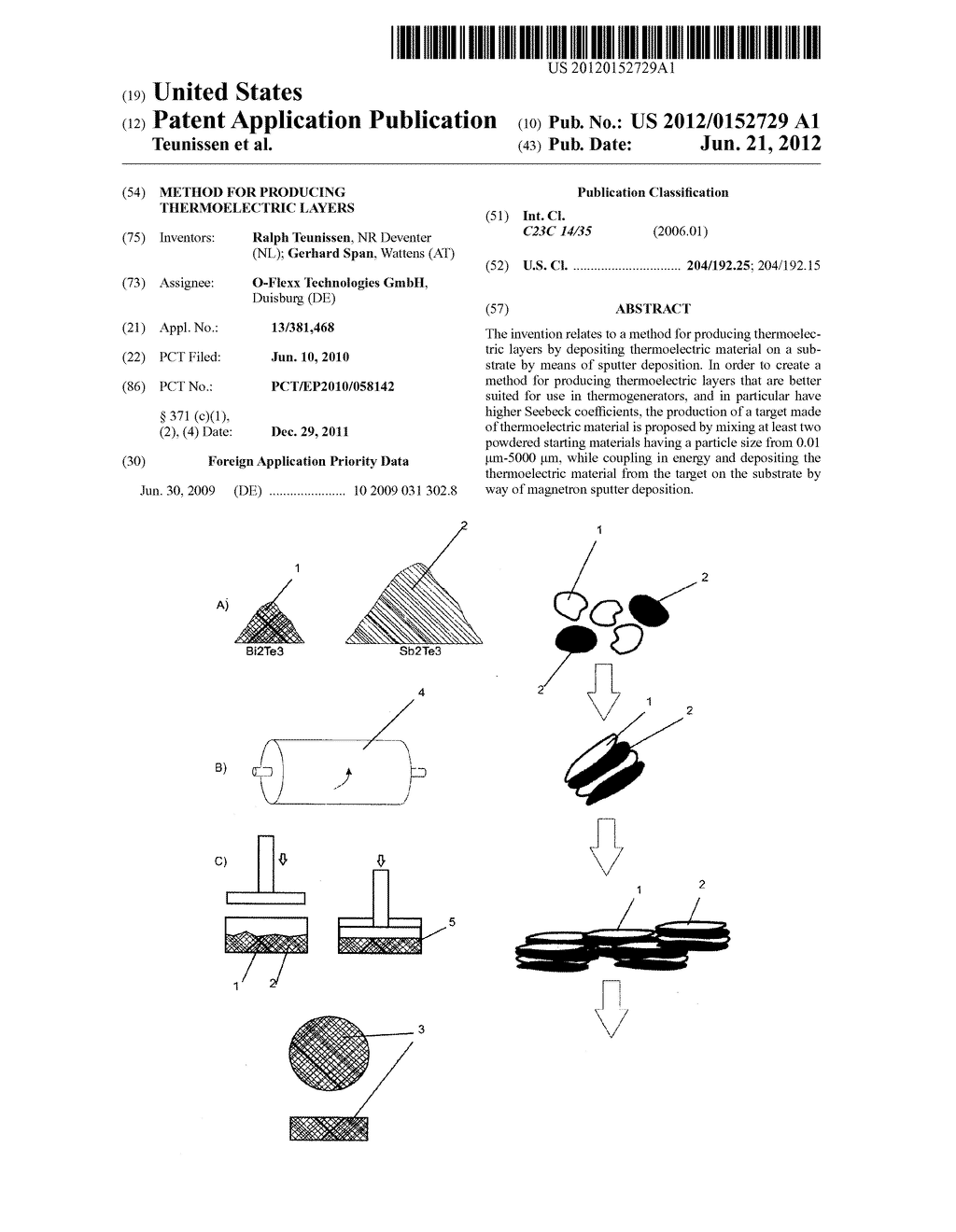 Method for Producing Thermoelectric Layers - diagram, schematic, and image 01