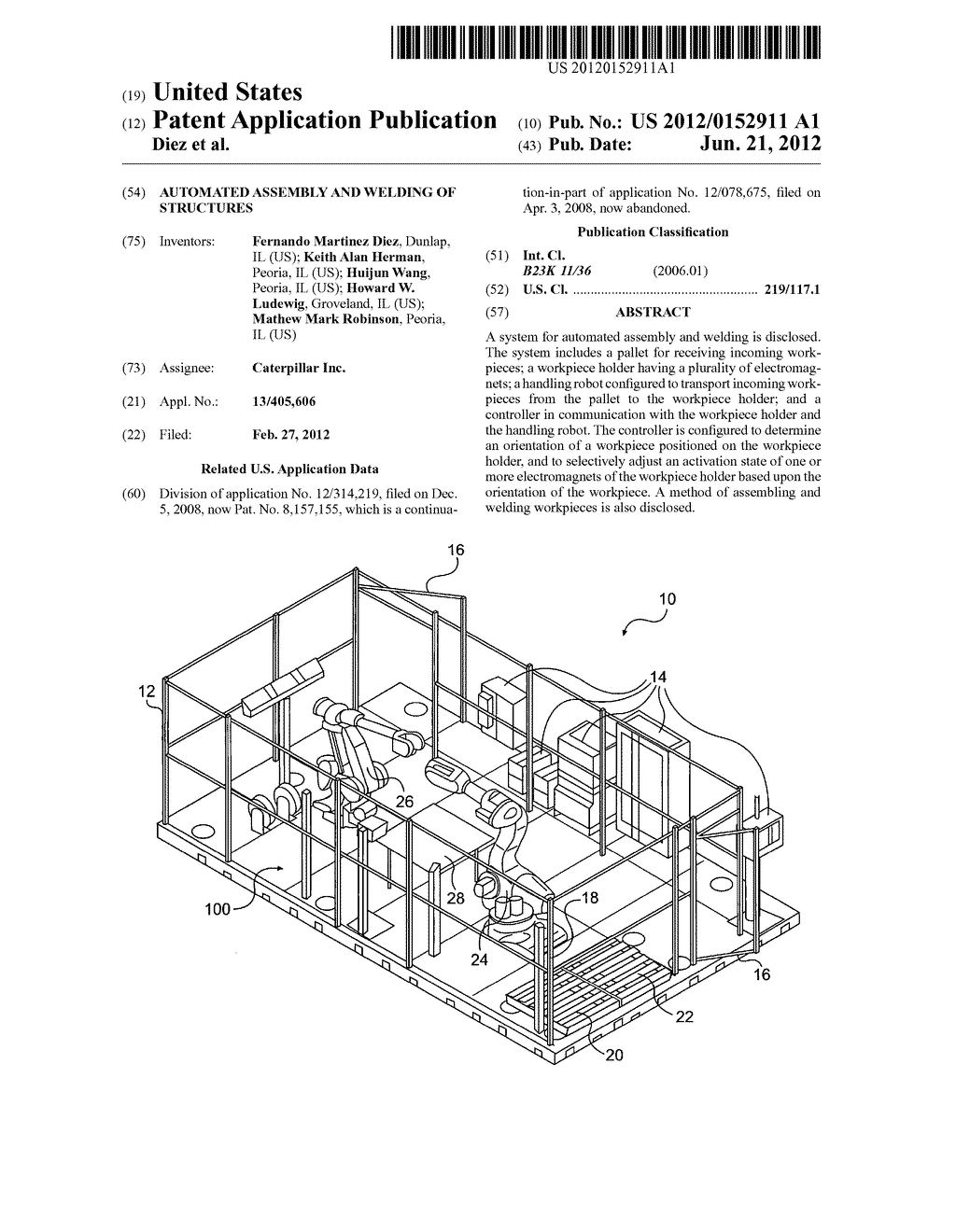 AUTOMATED ASSEMBLY AND WELDING OF STRUCTURES - diagram, schematic, and image 01