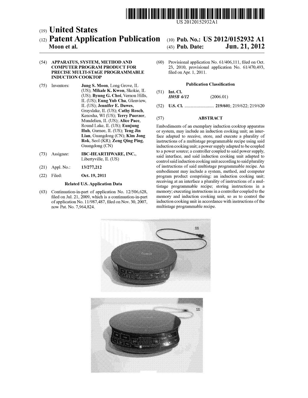 APPARATUS, SYSTEM, METHOD AND COMPUTER PROGRAM PRODUCT FOR PRECISE     MULTI-STAGE PROGRAMMABLE INDUCTION COOKTOP - diagram, schematic, and image 01