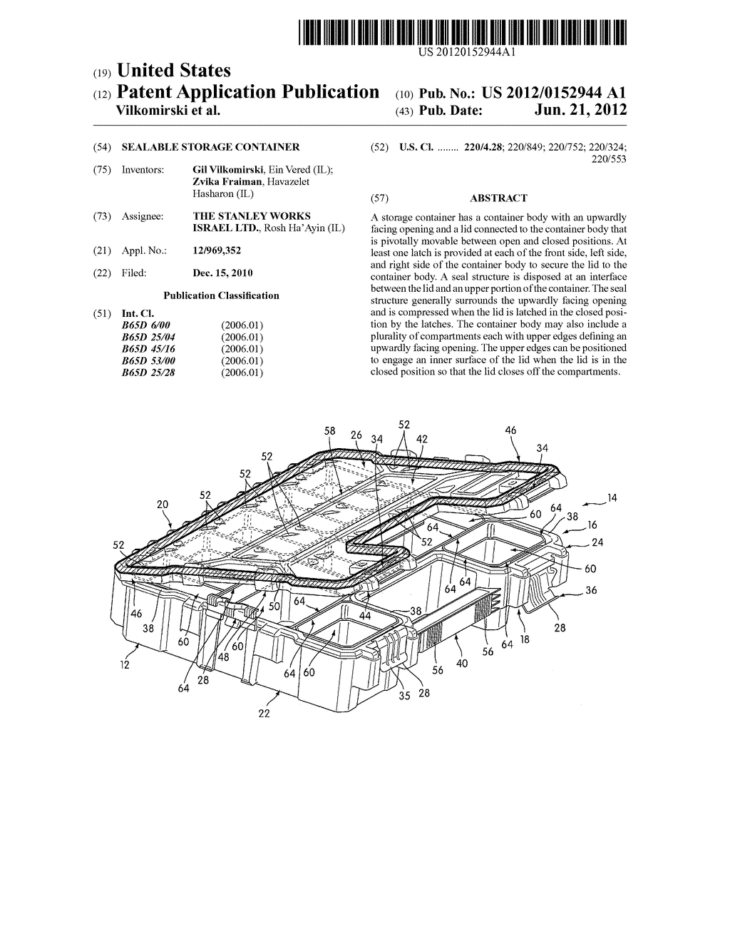 SEALABLE STORAGE CONTAINER - diagram, schematic, and image 01