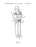 Multi-member pack system for more evenly distributing weight on the upper     body and hips diagram and image