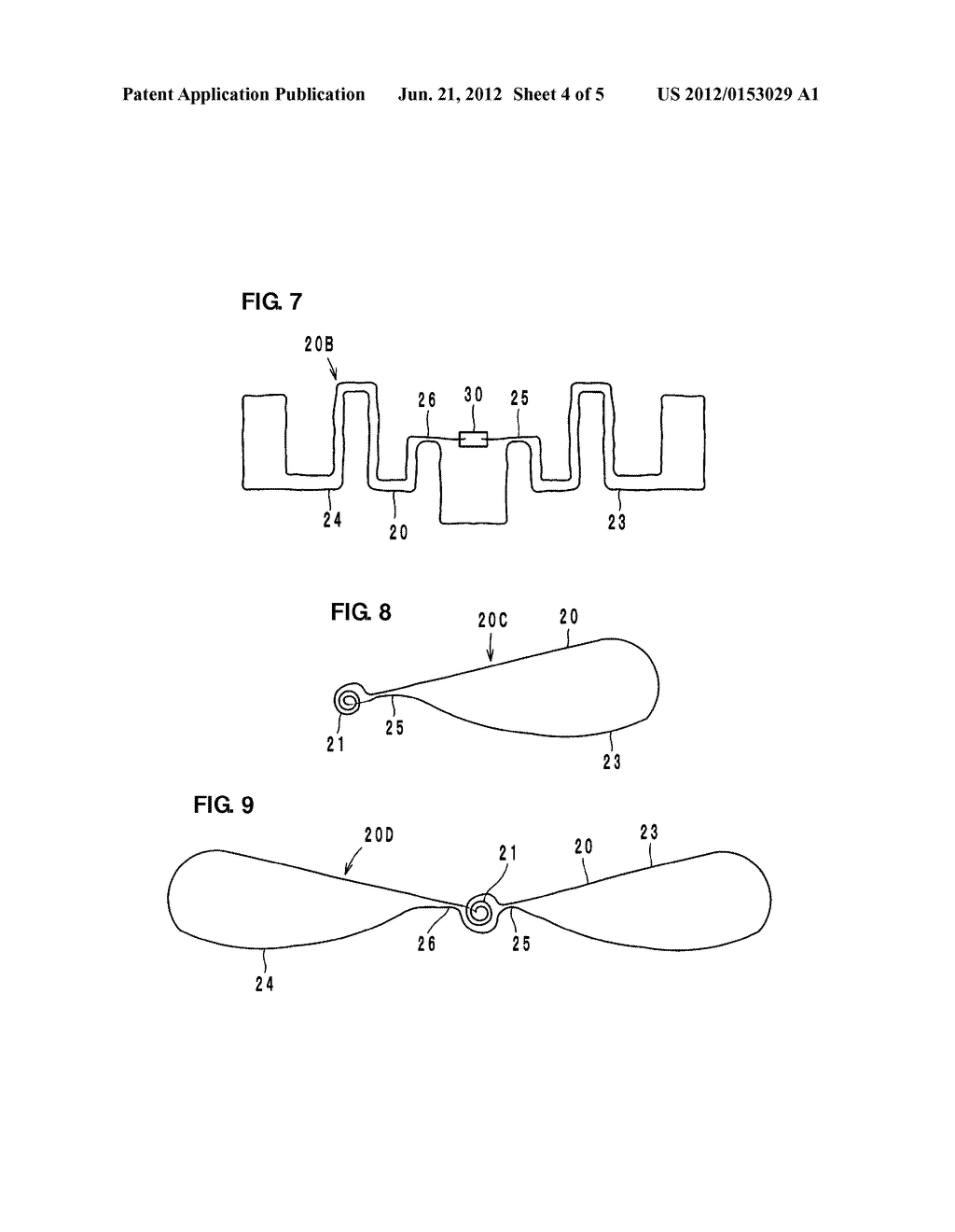 ANTENNA, METHOD OF MANUFACTURING THE ANTENNA, AND WIRELESS IC DEVICE - diagram, schematic, and image 05