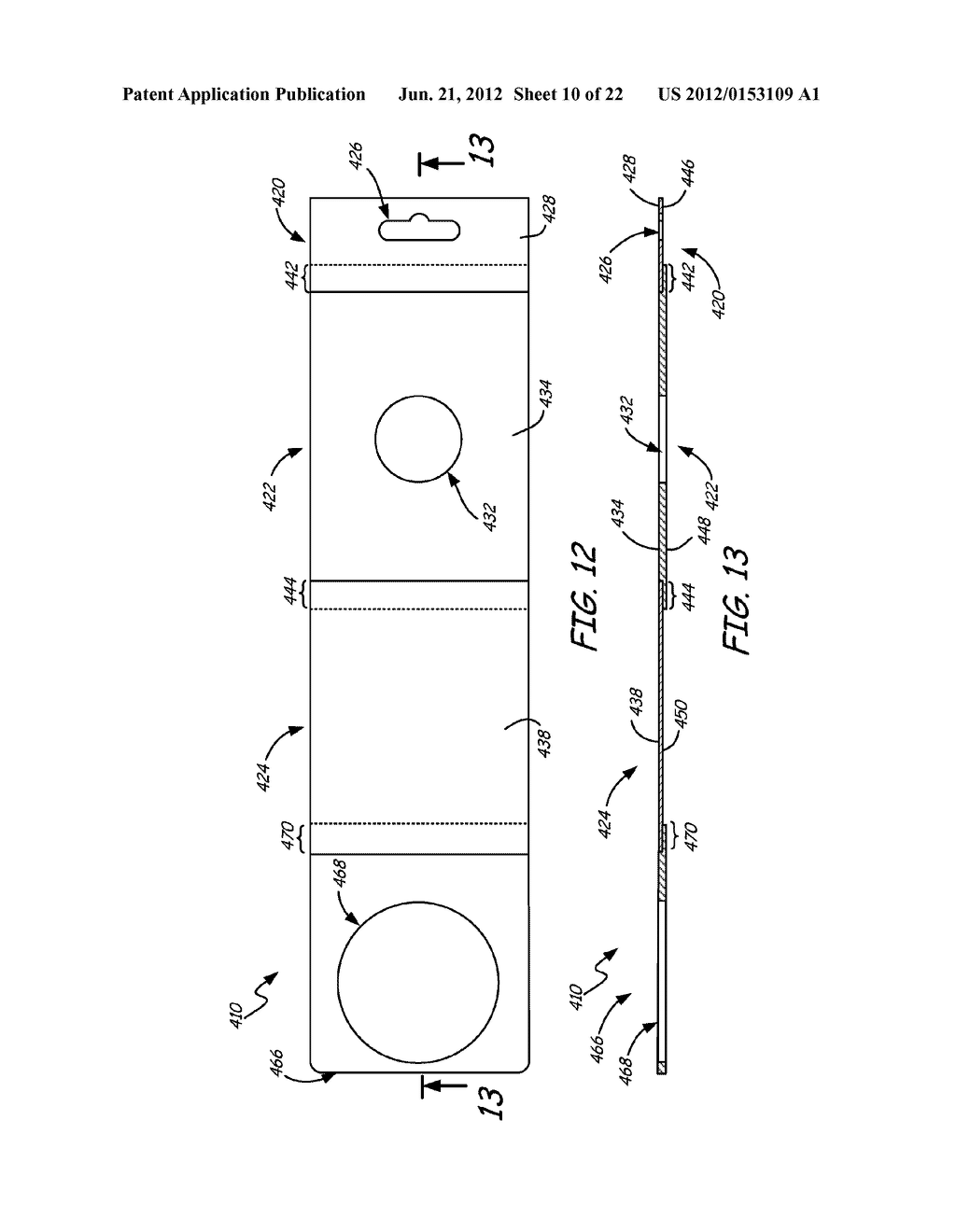 Hang Tab and Product Tag Assembly, and Method of Use - diagram, schematic, and image 11