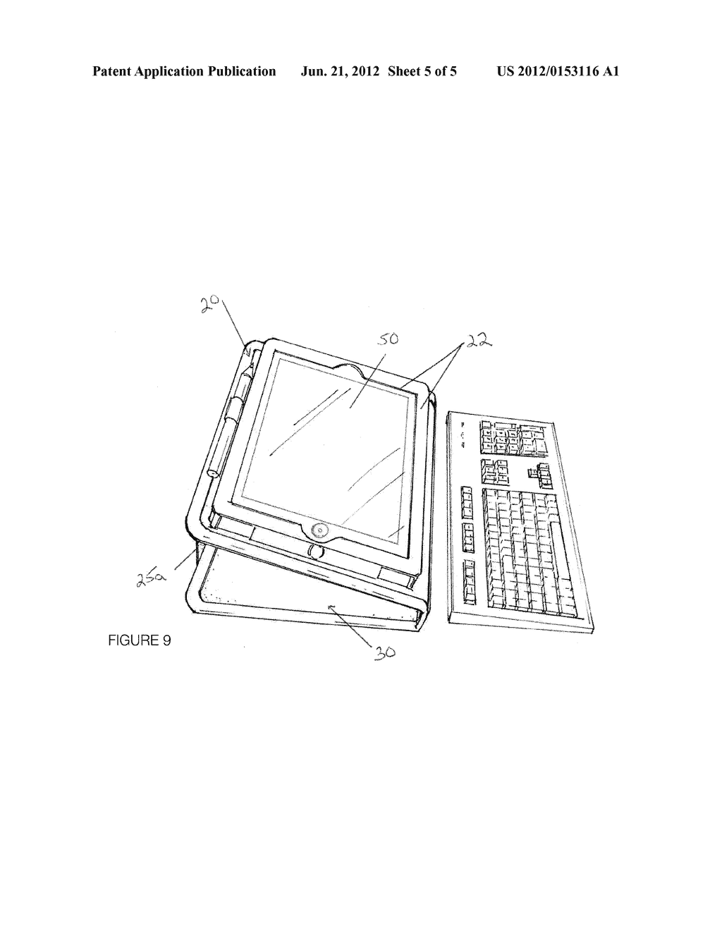 Convertible Case for a Tablet Computer - diagram, schematic, and image 06