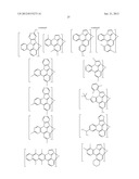 MATERIAL FOR ORGANIC ELECTROLUMINESCENCE DEVICE AND ORGANIC     ELECTROLUMINESCENCE DEVICE diagram and image