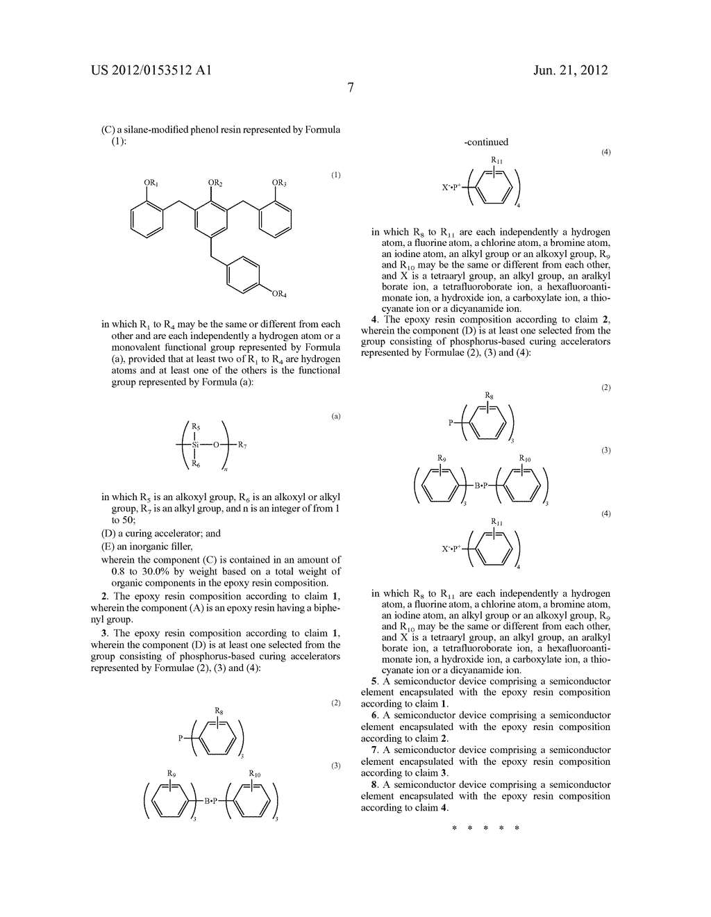 EPOXY RESIN COMPOSITION FOR SEMICONDUCTOR ENCAPSULATION AND SEMICONDUCTOR     DEVICE OBTAINED USING THE SAME - diagram, schematic, and image 09