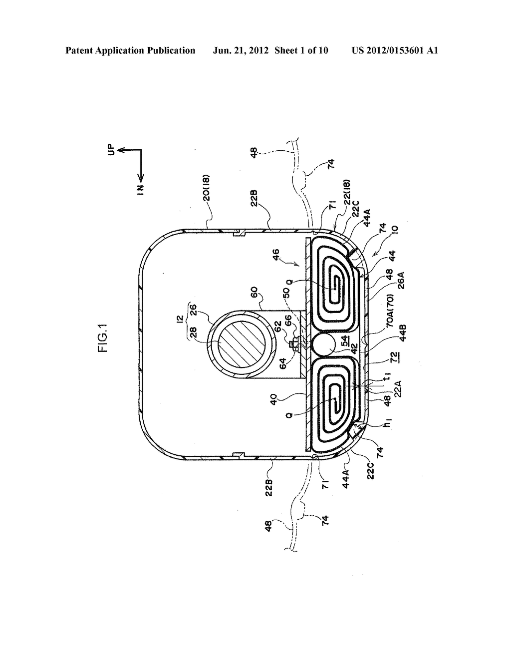 COLUMN-MOUNTED KNEE AIRBAG DEVICE - diagram, schematic, and image 02