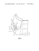 VEHICLE PILLAR WITH OPENING HAVING ANGLED FLANGE diagram and image