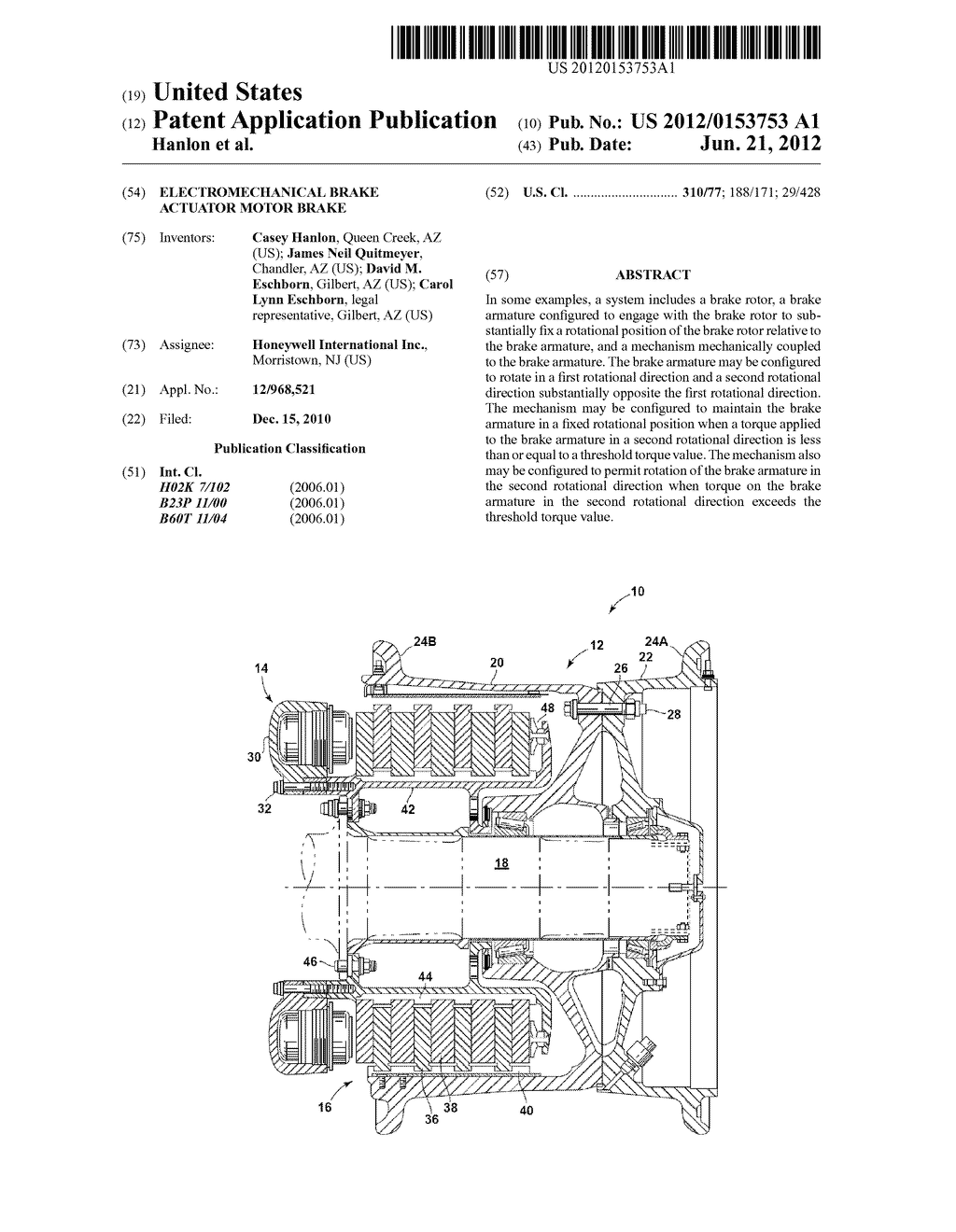 ELECTROMECHANICAL BRAKE ACTUATOR MOTOR BRAKE - diagram, schematic, and image 01