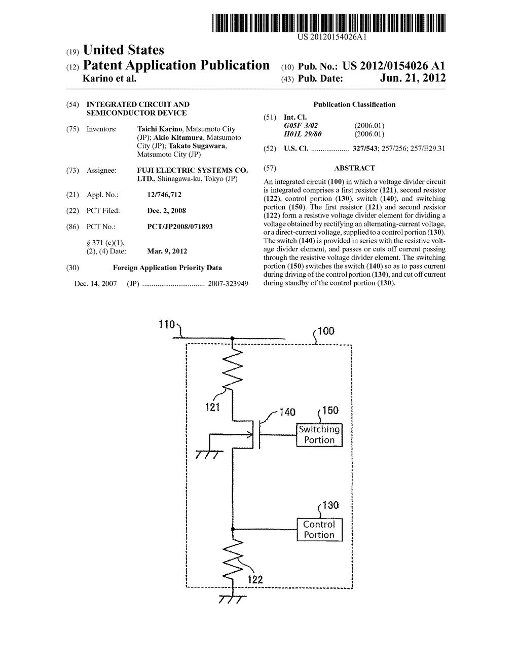 INTEGRATED CIRCUIT AND SEMICONDUCTOR DEVICE - diagram, schematic, and image 01