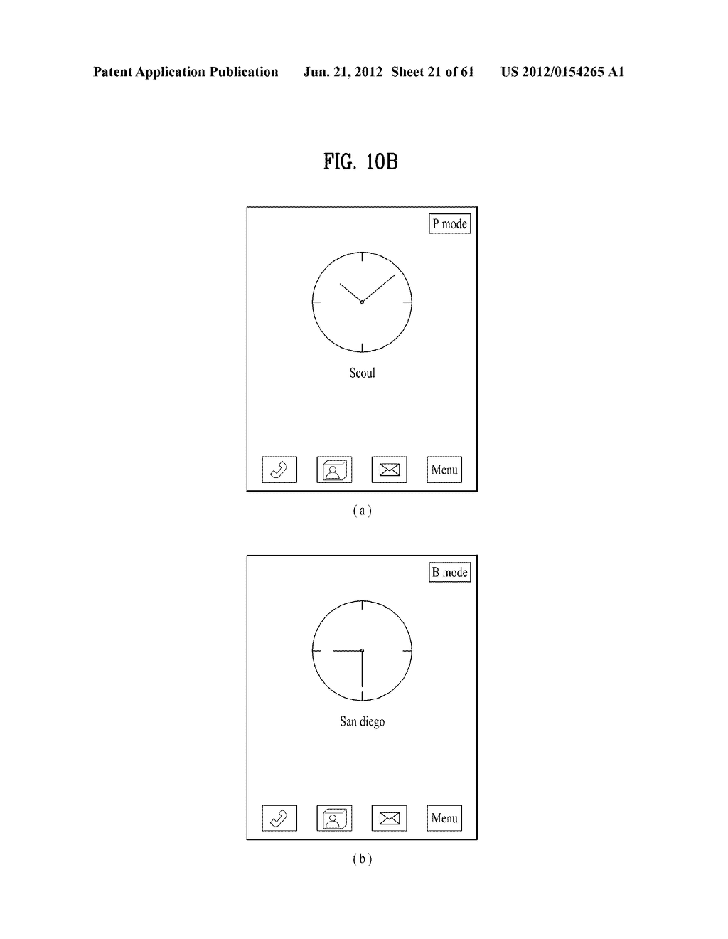 MOBILE TERMINAL AND METHOD OF CONTROLLING A MODE SCREEN DISPLAY THEREIN - diagram, schematic, and image 22