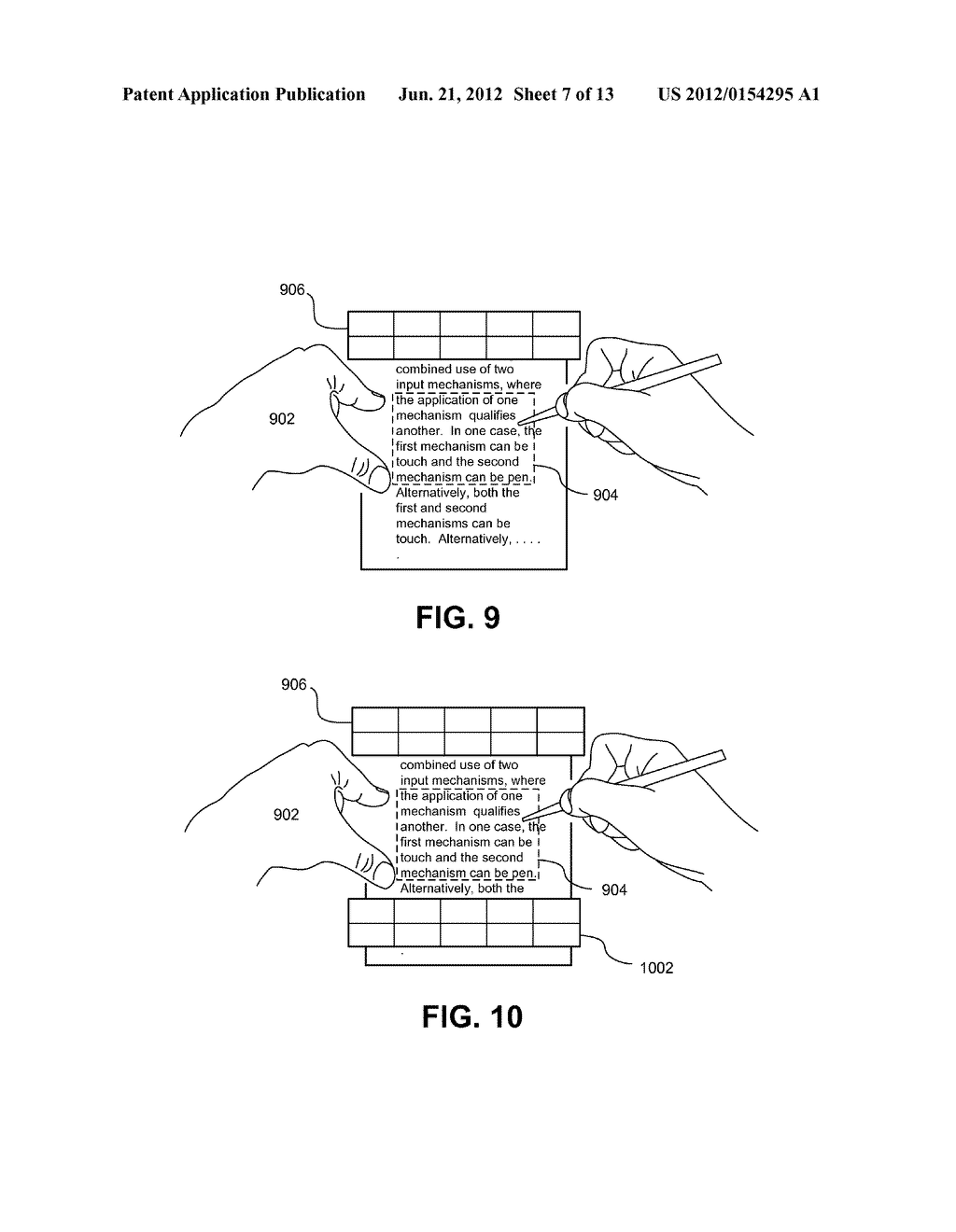 COOPERATIVE USE OF PLURAL INPUT MECHANISMS TO CONVEY GESTURES - diagram, schematic, and image 08