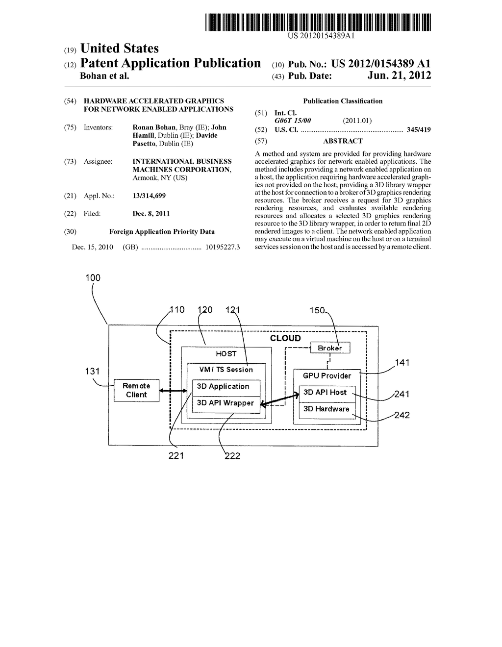 Hardware Accelerated Graphics for Network Enabled Applications - diagram, schematic, and image 01