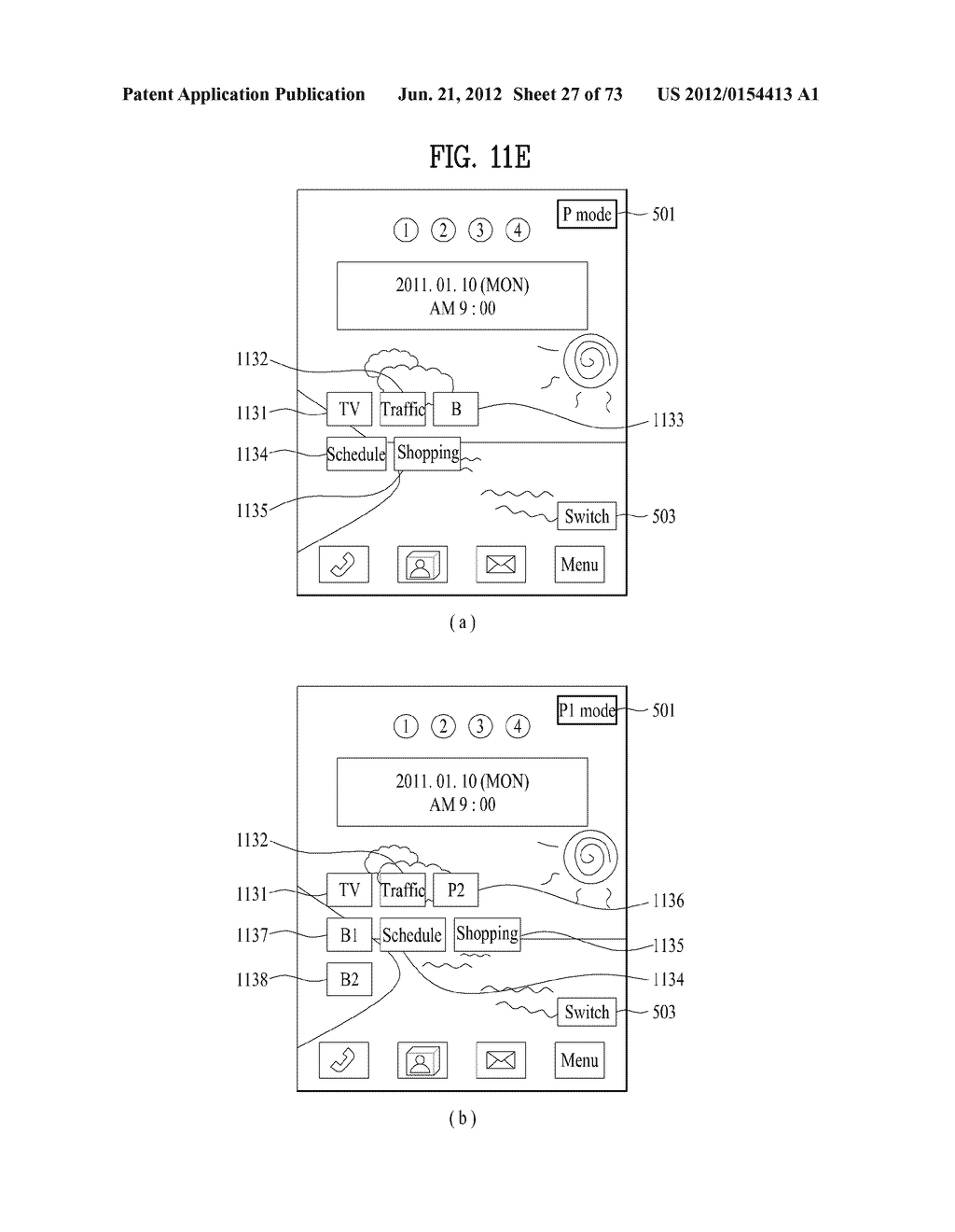 MOBILE TERMINAL AND METHOD OF CONTROLLING A MODE SWITCHING THEREIN - diagram, schematic, and image 28