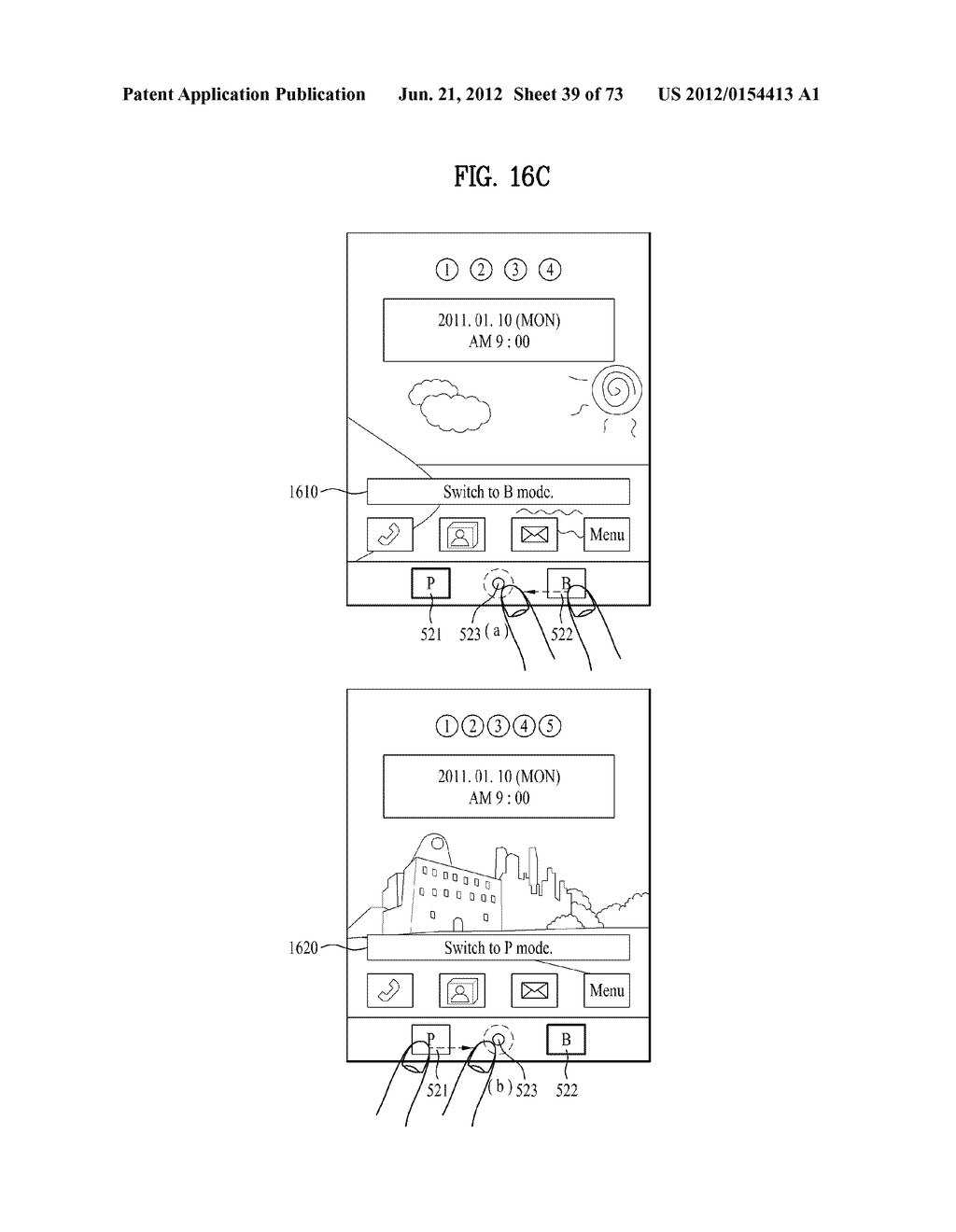 MOBILE TERMINAL AND METHOD OF CONTROLLING A MODE SWITCHING THEREIN - diagram, schematic, and image 40